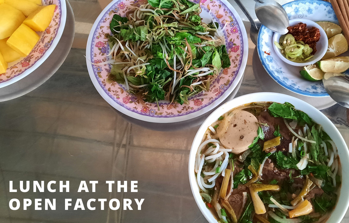 Lunch at the Open Factory: Every day something different, every day something delicious!