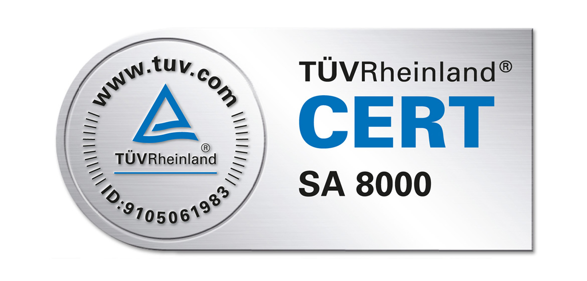 SA 8000 – Certification, TÜV tested