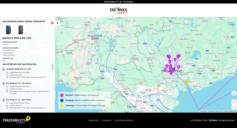 Traceability by Tatonka - Zur Website